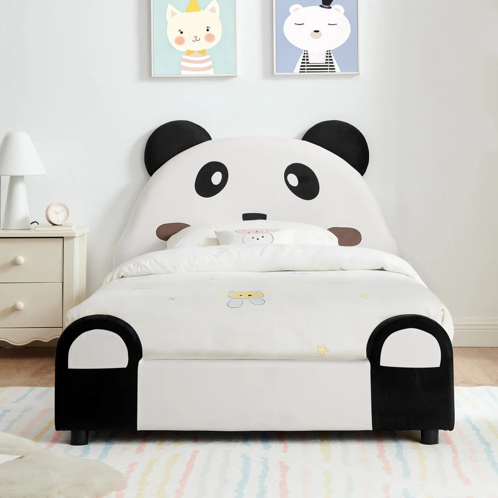 Panda Shaped Kids Bed With Soft Padded Safety Edges