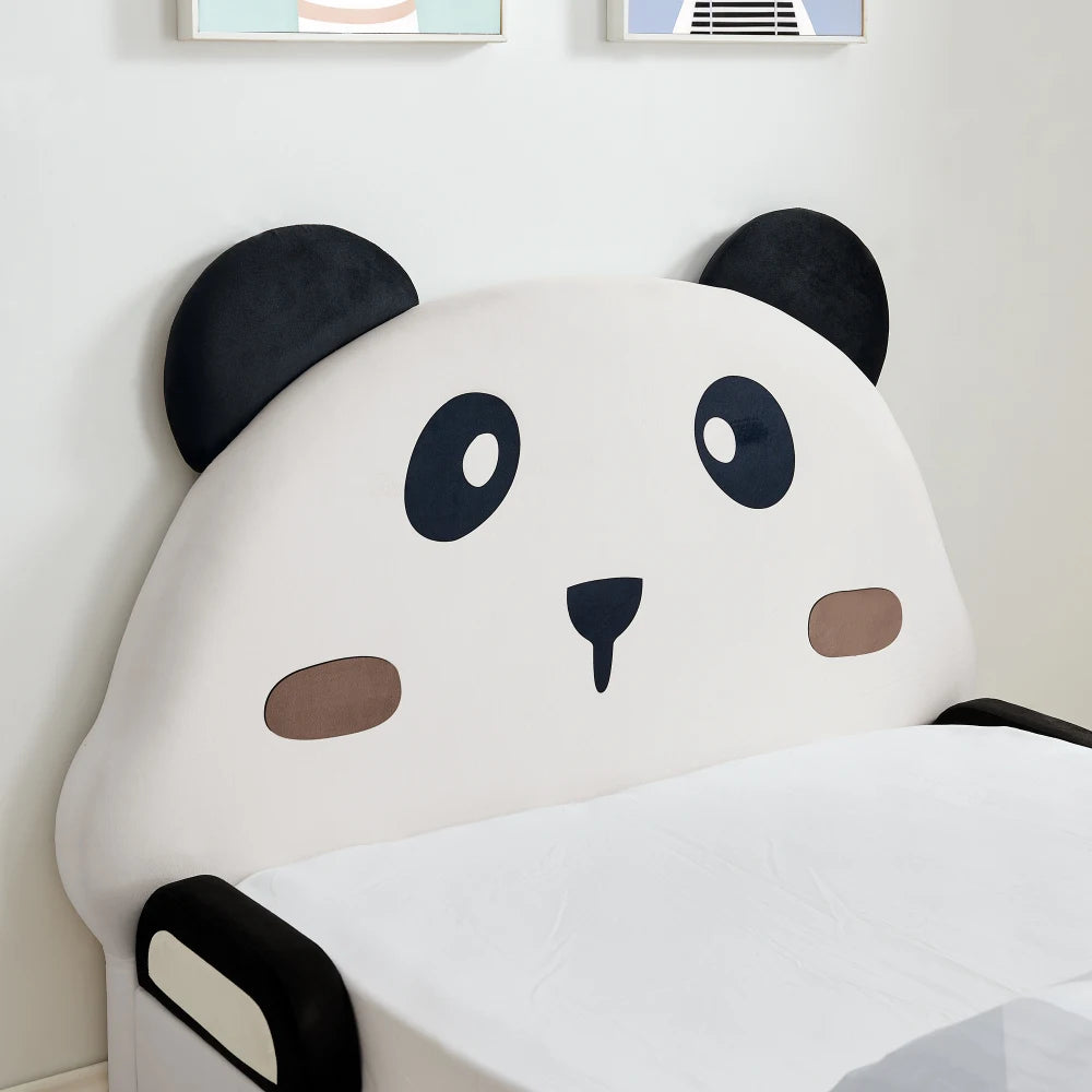 Panda Shaped Kids Bed With Soft Padded Safety Edges